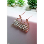 Adair’s Golden Pearl Lock Earrings - Earrings