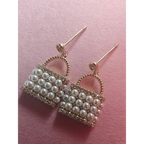 Adair’s Golden Pearl Lock Earrings - Earrings