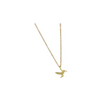 Hummingbird Grace Necklace – Gold-Plated Elegance - Necklace