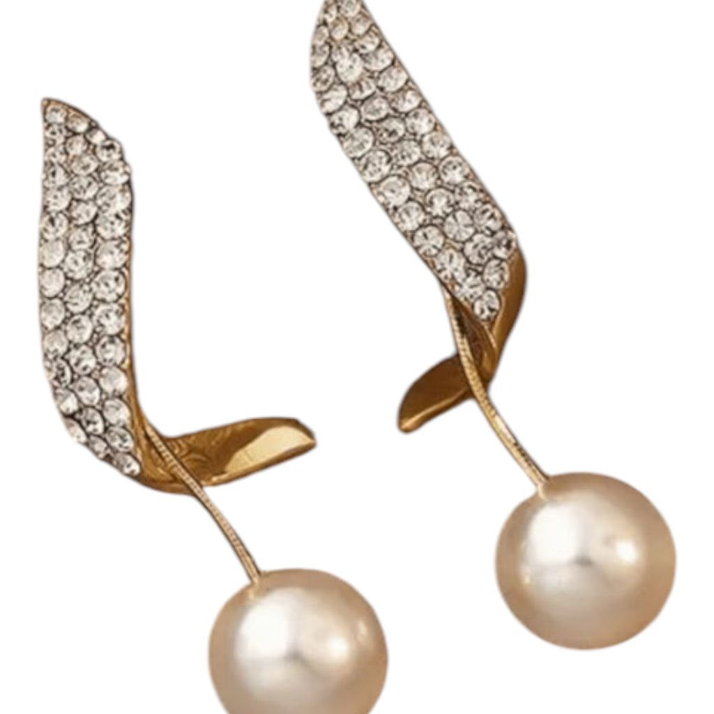 Crystal Curve Pearl Drops