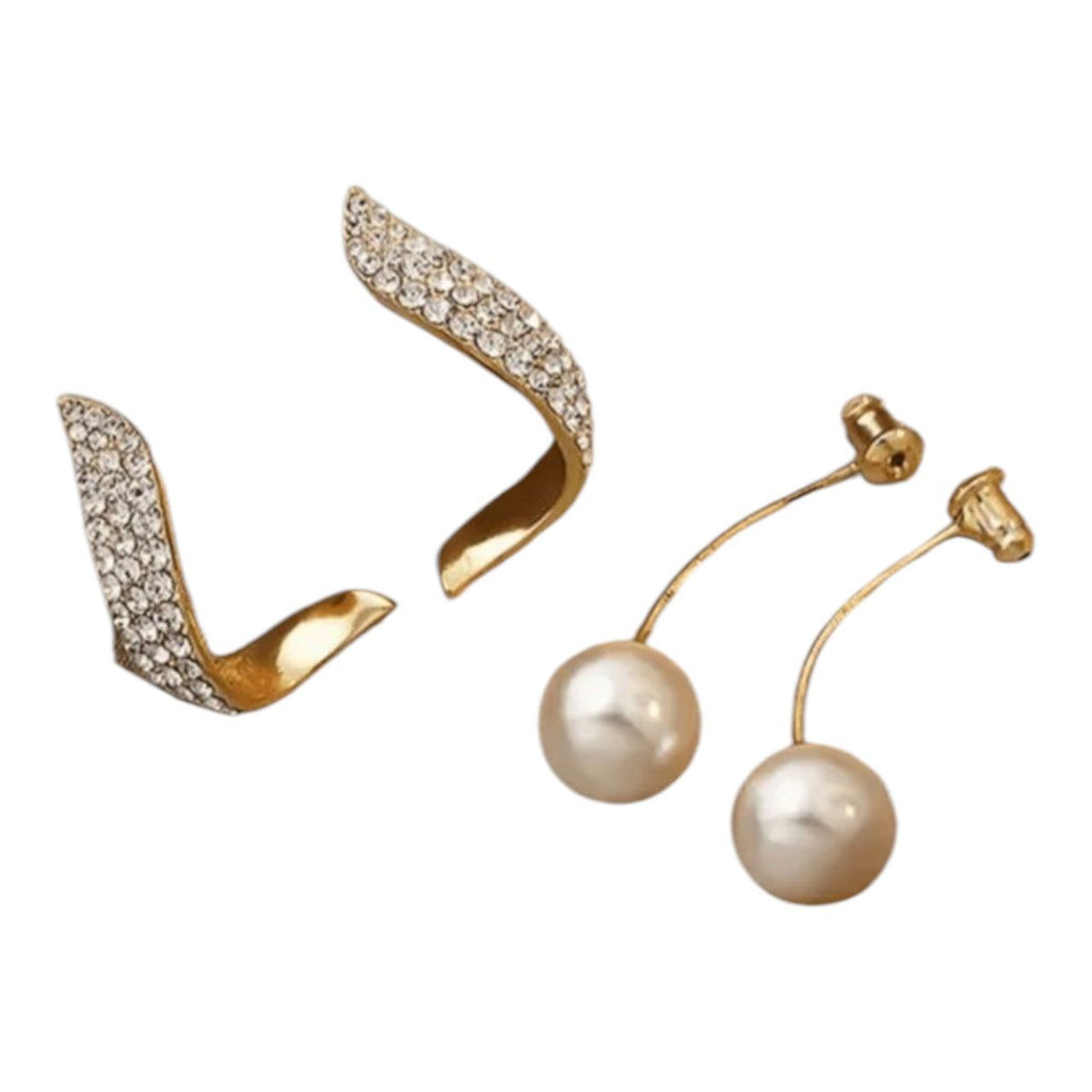 Crystal Curve Pearl Drops
