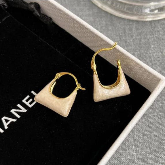 Mini Tote Charm Earrings