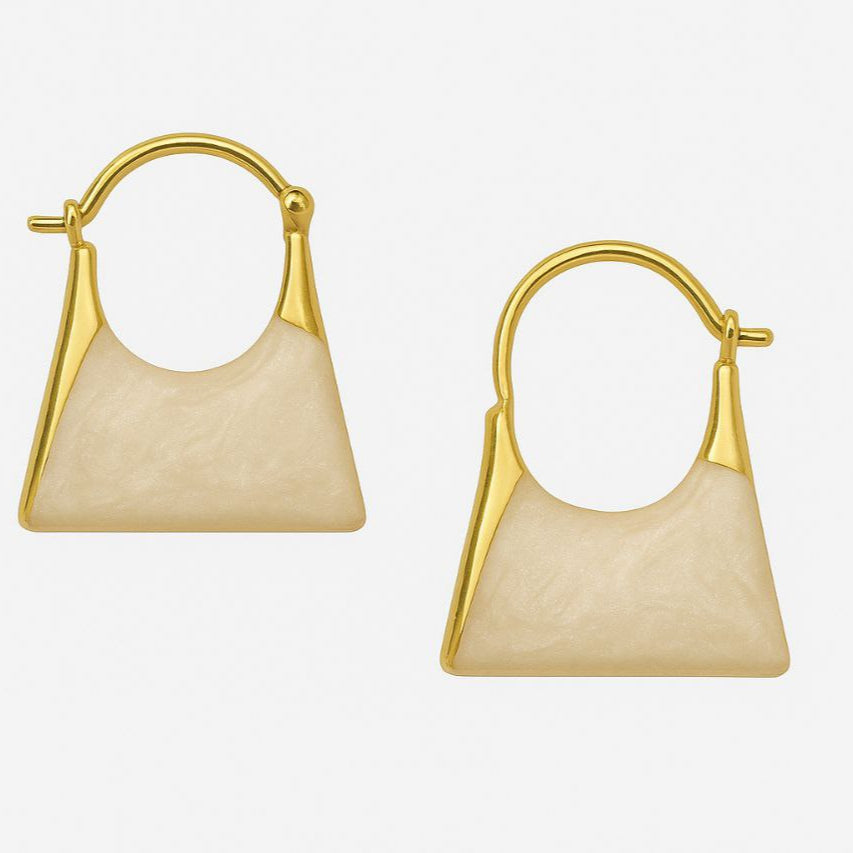 Mini Tote Charm Earrings