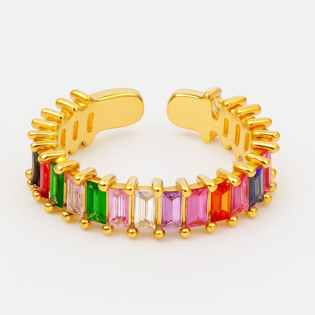 Adjustable Gold-Plated Ring