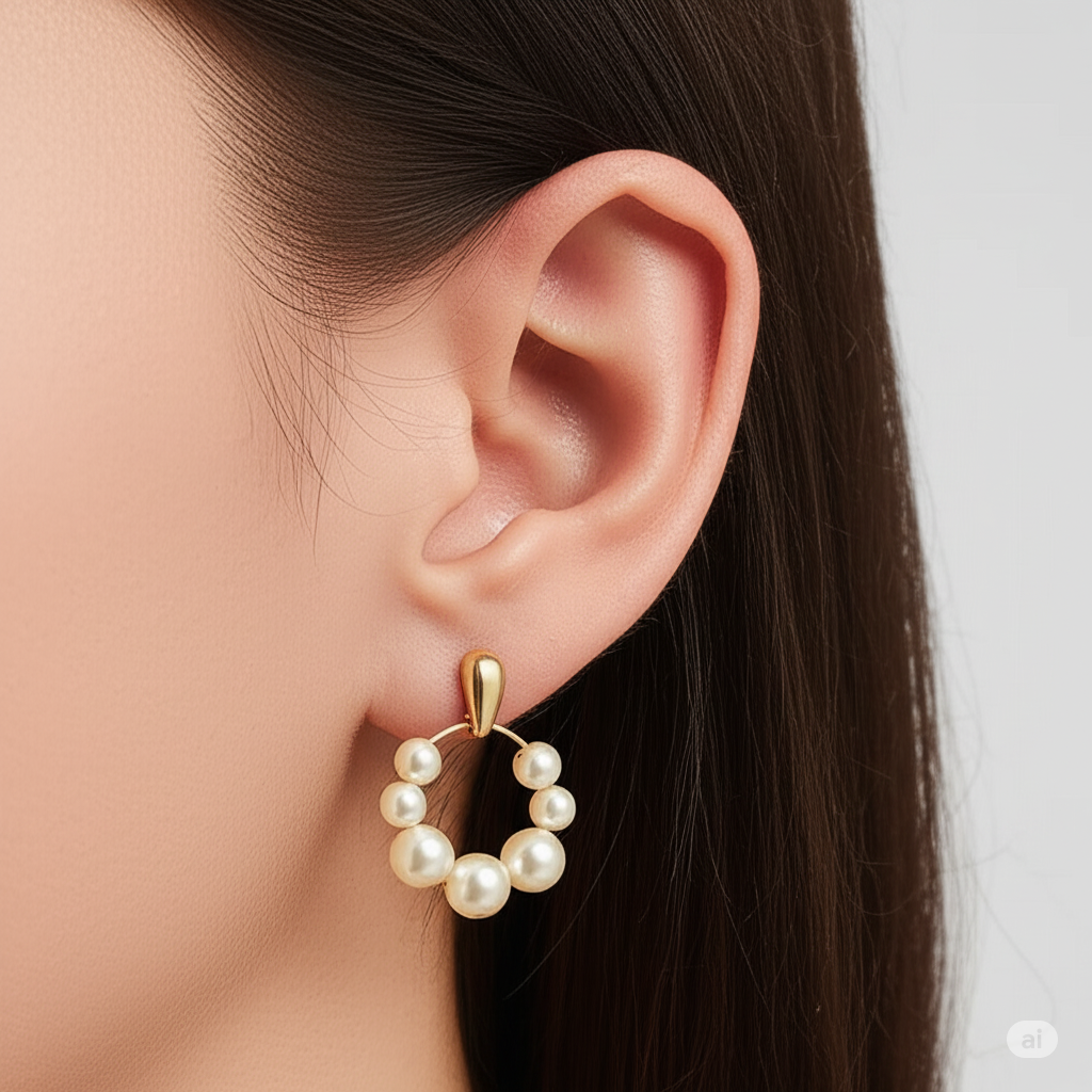 Gold-Plated Hoop Earrings