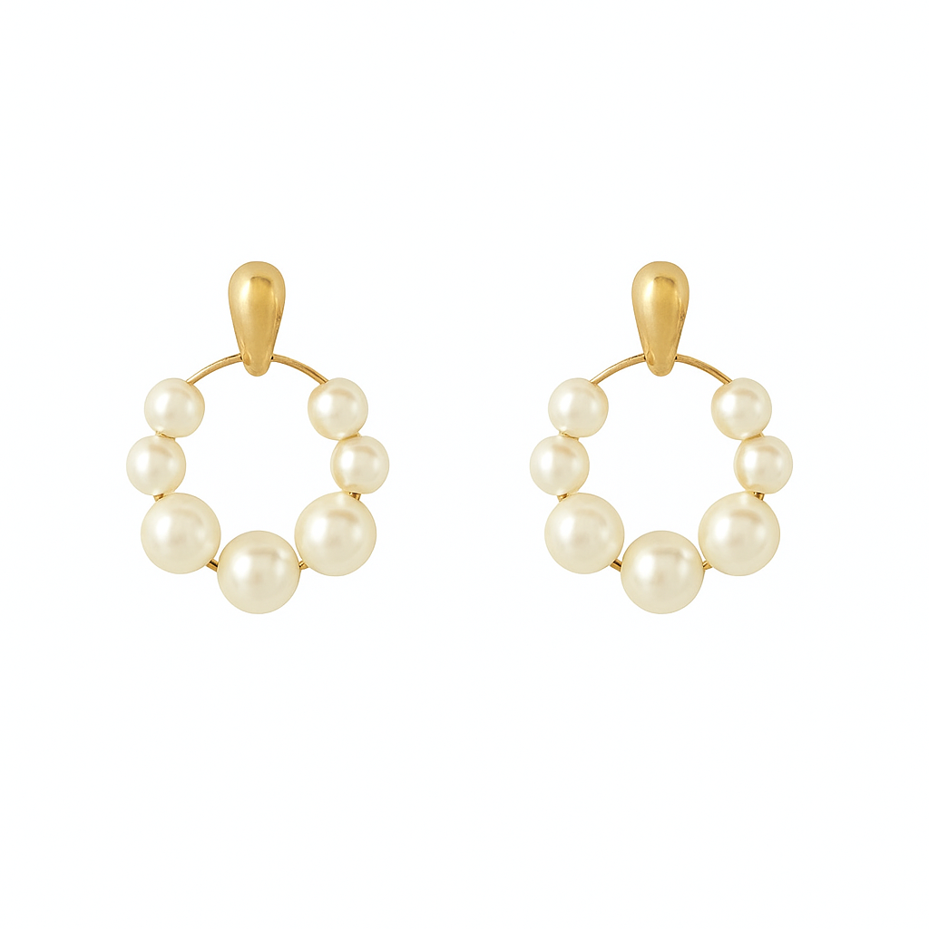 Gold-Plated Hoop Earrings