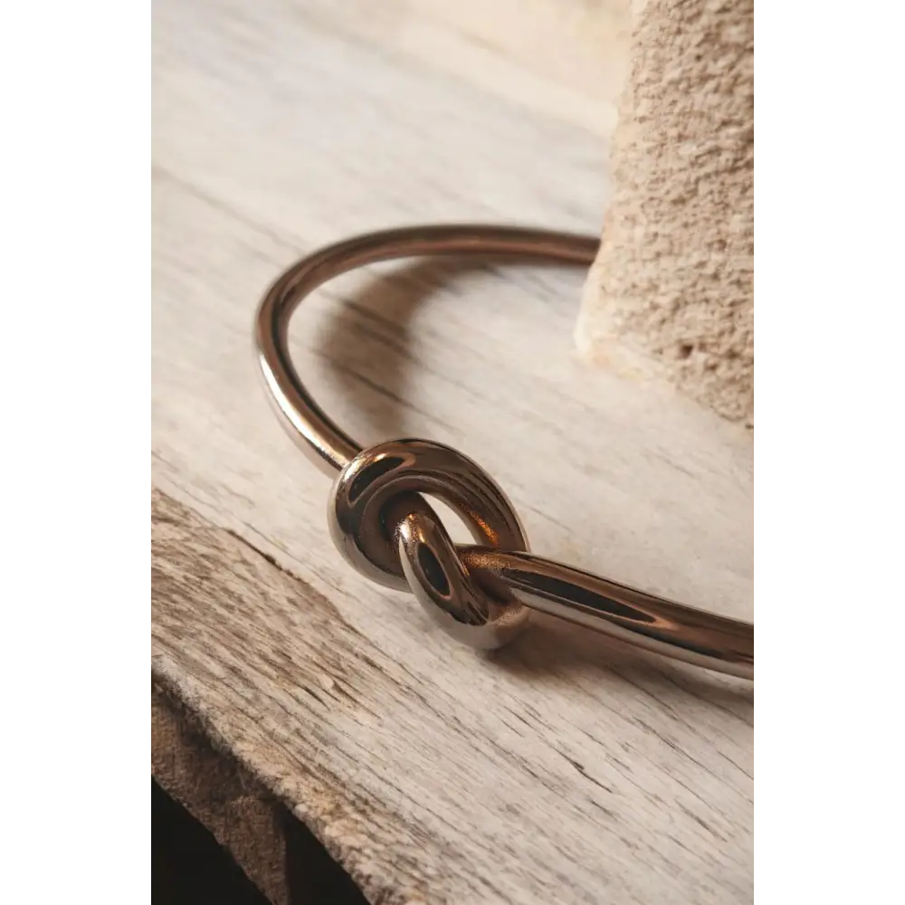 Unity Knot Wristlet Stainless Steel Cuff Bracelet - Bracelet