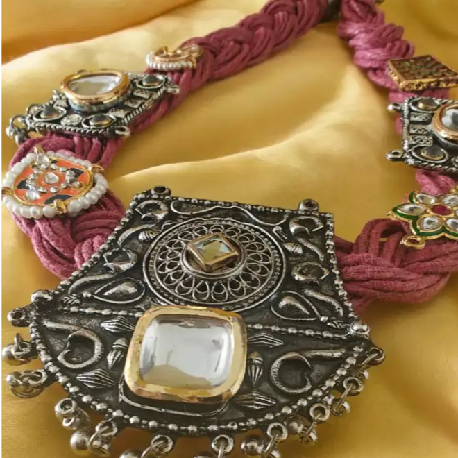 Vintage Charm Handwoven Necklace